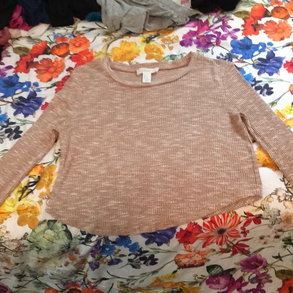 Long sleeve crop top